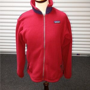 Patagonia Red-Pink Full-Zip Fleece Jacket